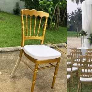 Chaises style Napoléon couleur dorée