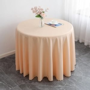 Nappes de table ronde de 10 personnes (320cm), Rouge brdeaux