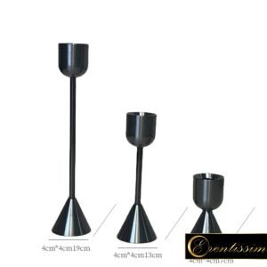 Bougeoirs noirs Yuki 3